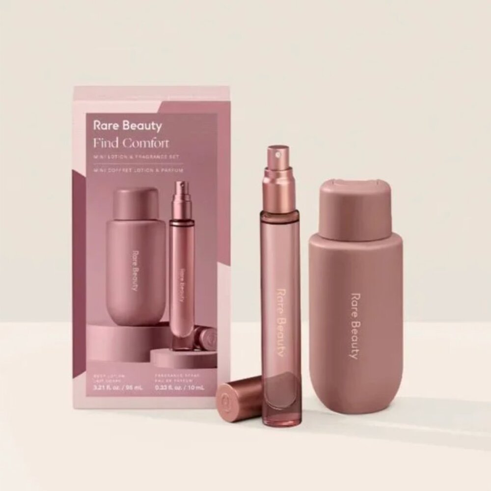 NWT Rare Beauty Find Comfort Mini Lotion & Fragrance Set